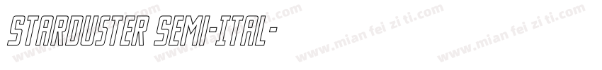 Starduster Semi-Ital字体转换
